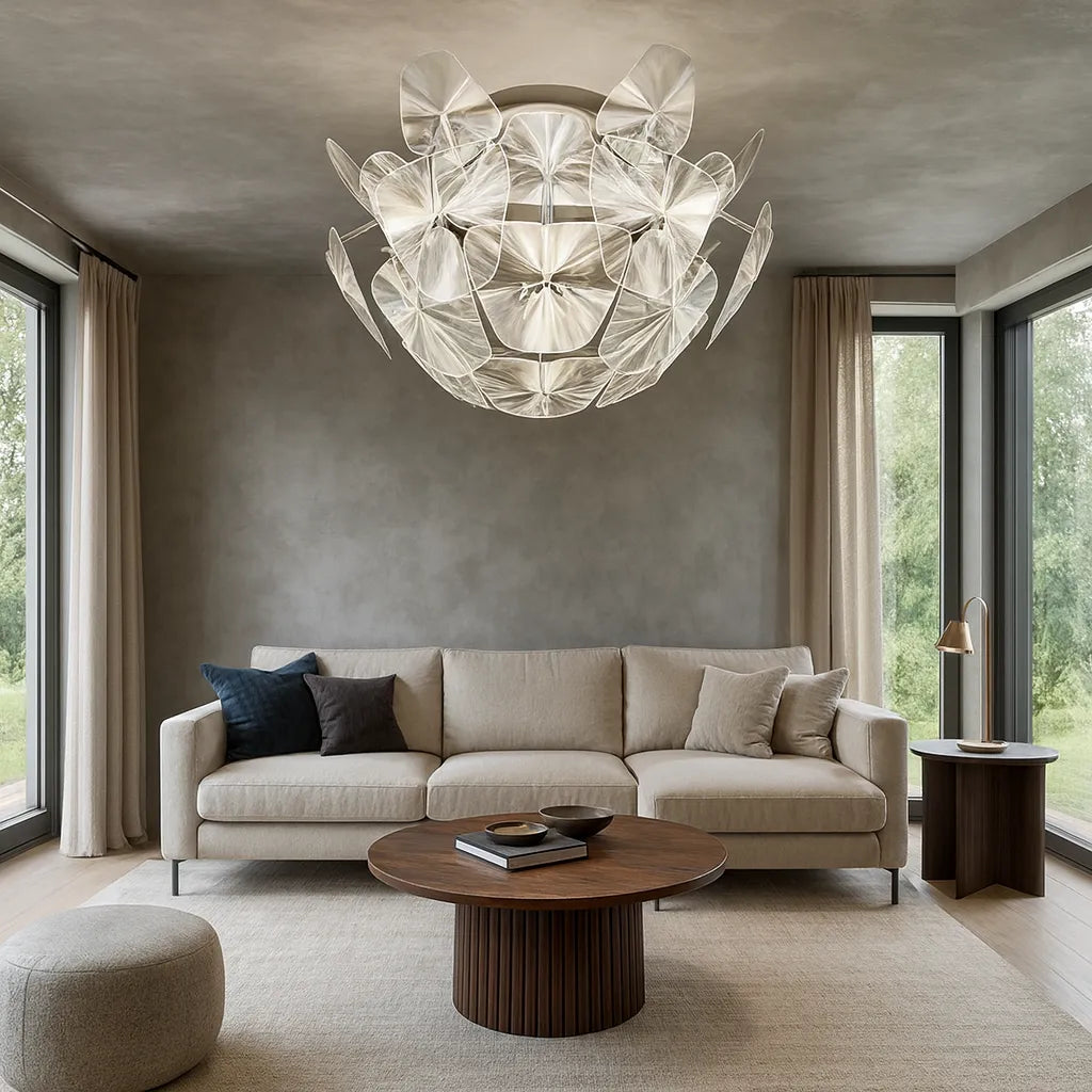 Lámpara de Techo LED Diseño Moderno en Forma de Cono de Pino para Sala