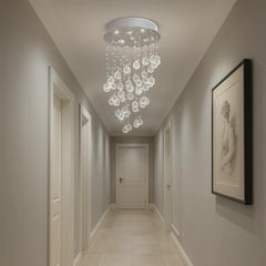 Lámpara de Techo Moderna de Cristal con Colgantes para Escaleras, 3 luces