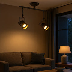 Foco de Techo LED Industrial de Hierro con Ángulo Ajustable