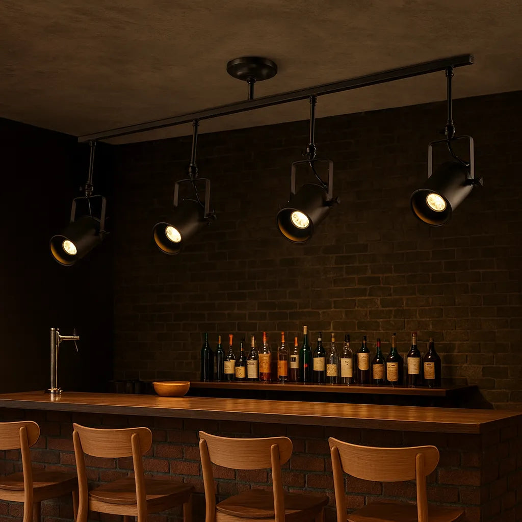Foco de Techo LED Industrial de Hierro con Ángulo Ajustable
