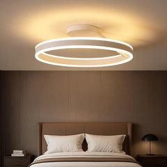 Plafón LED de Techo Moderno Regulable en Forma de Anillo para Dormitorio