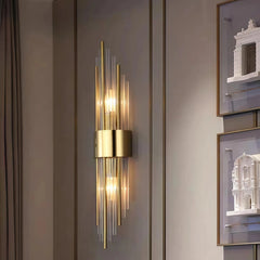 Aplique de pared de cristal moderno LED de diseño elegante para salón