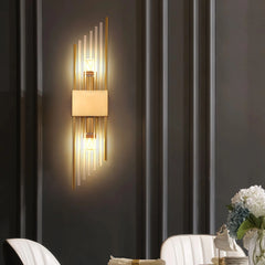 Aplique de pared de cristal moderno LED de diseño elegante para salón