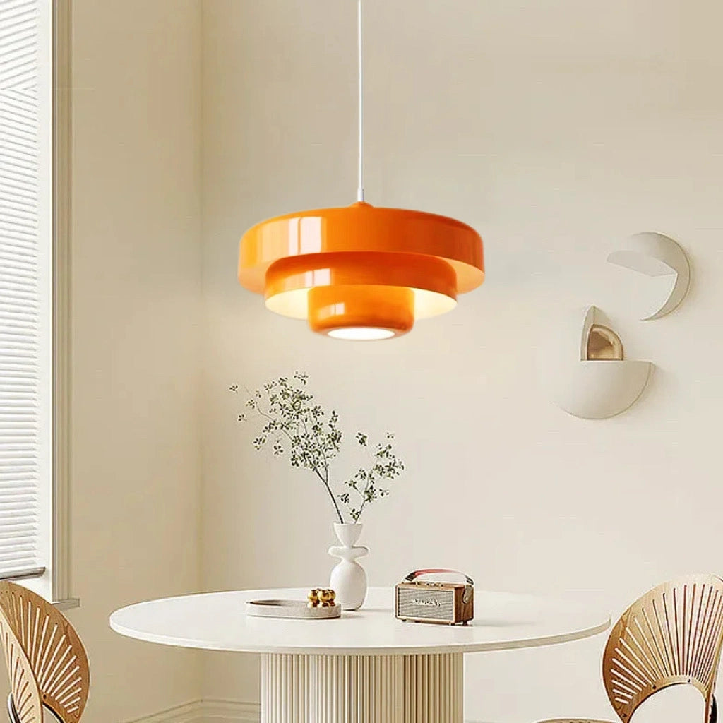 Lámpara Colgante Nórdica Metálica De Tres Niveles Para Mesa Comedor