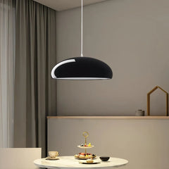 Lámpara colgante tipo campana moderna de metal regulable para comedor