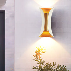 Aplique LED Exterior Bidireccional Moderno Curvo Impermeable Anticorrosión