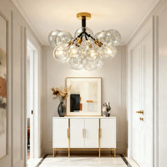 Lámpara de Techo de Vidrio con Diseño de Burbujas Creativas