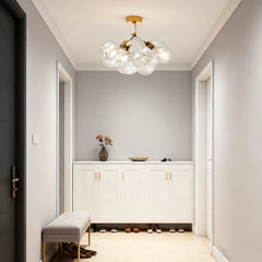 Lámpara de Techo de Vidrio con Diseño de Burbujas Creativas