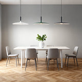 Lámpara colgante plato LED moderna regulable en altura para comedor