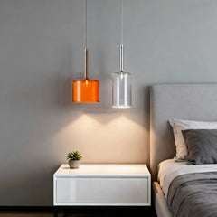 Lámpara Colgante de Vidrio Creativa para Cabecera de Cama Moderna