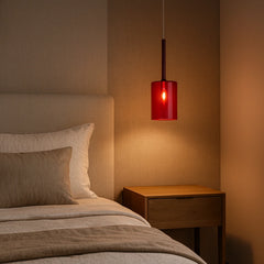 Lámpara Colgante de Vidrio Creativa para Cabecera de Cama Moderna