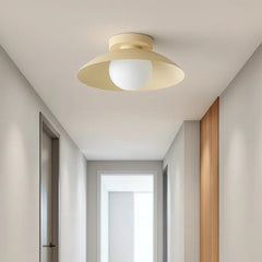 Lámpara de Techo LED Moderna de Metal Tipo Cuenco para Pasillo