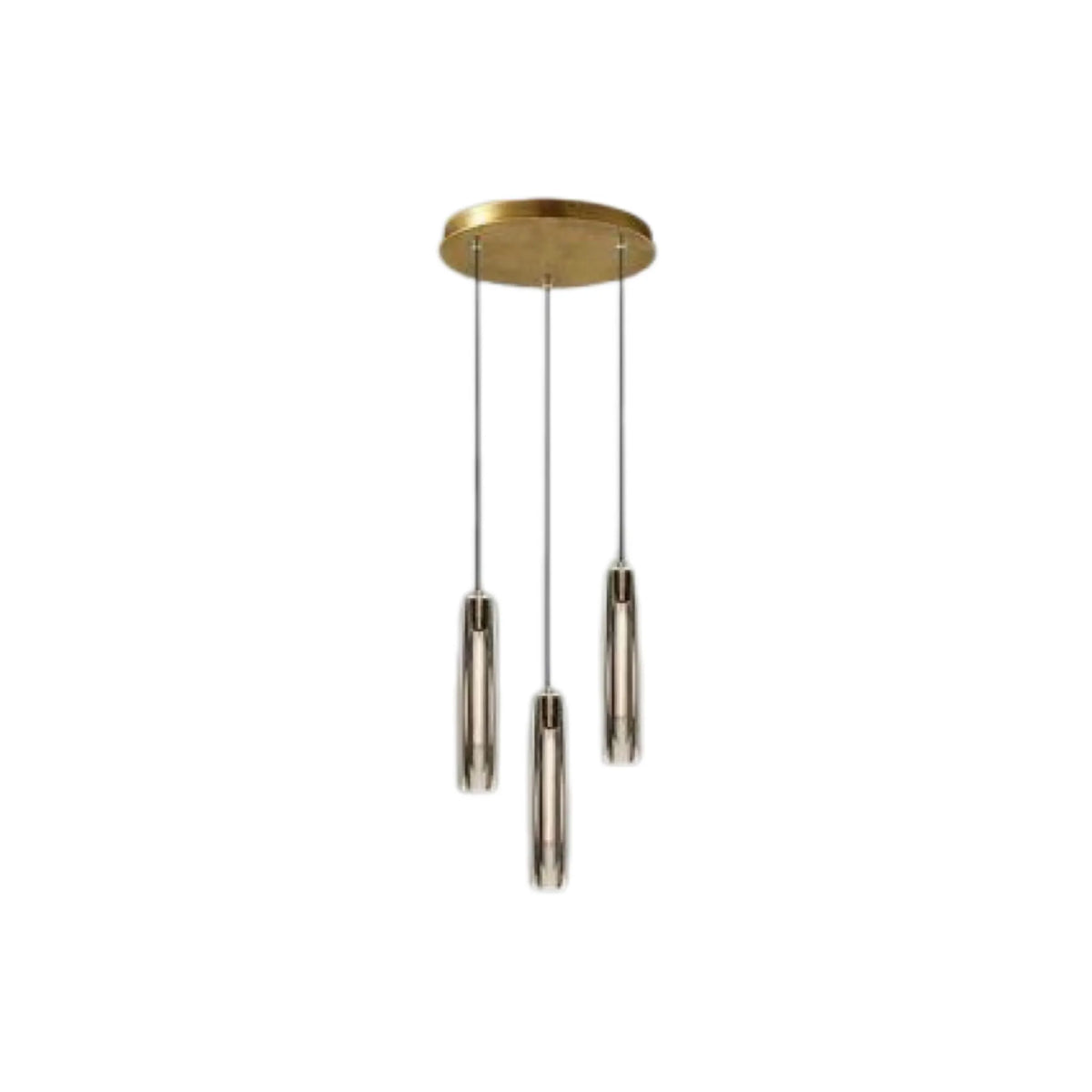 Lampara colgante de cristal moderna regulable en altura para mesita de noche