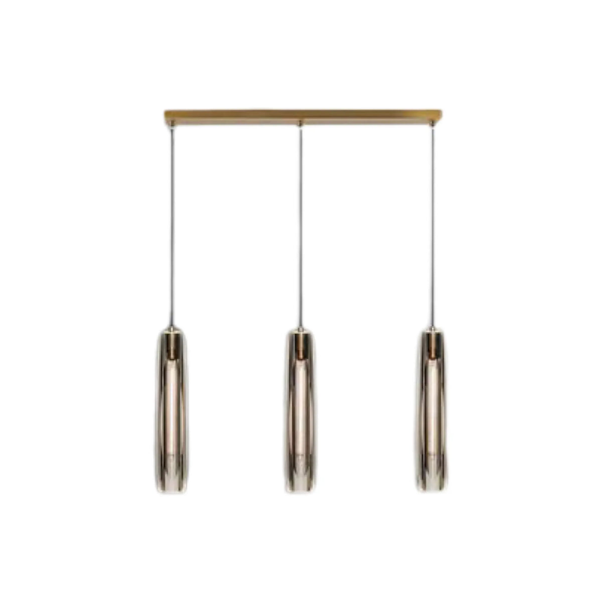 Lampara colgante de cristal moderna regulable en altura para mesita de noche