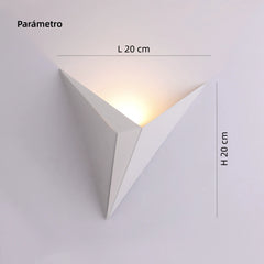 Aplique de Pared Blanco de Diseño Moderno con LED para Salón