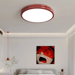 Plafón de techo redondo nórdico LED con luz suave para dormitorio