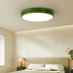 Plafón de techo redondo nórdico LED con luz suave para dormitorio
