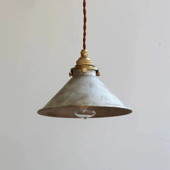 Lámpara colgante vintage industrial de hierro regulable en altura para comedor