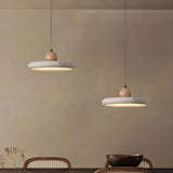 Lámpara colgante de travertino nórdica LED redonda para comedor