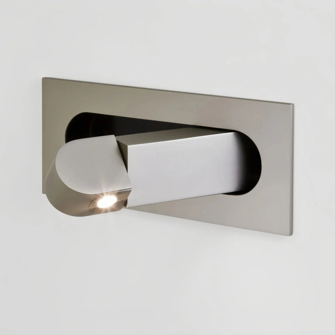Aplique de lectura LED giratorio metálico para dormitorio
