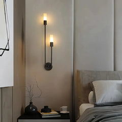 Aplique de pared moderno led regulable de metal para mesita de noche