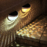 Aplique solar de pared exterior LED IP65 moderno semicircular
