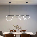 Lámpara colgante infinito LED de diseño moderno para isla de cocina