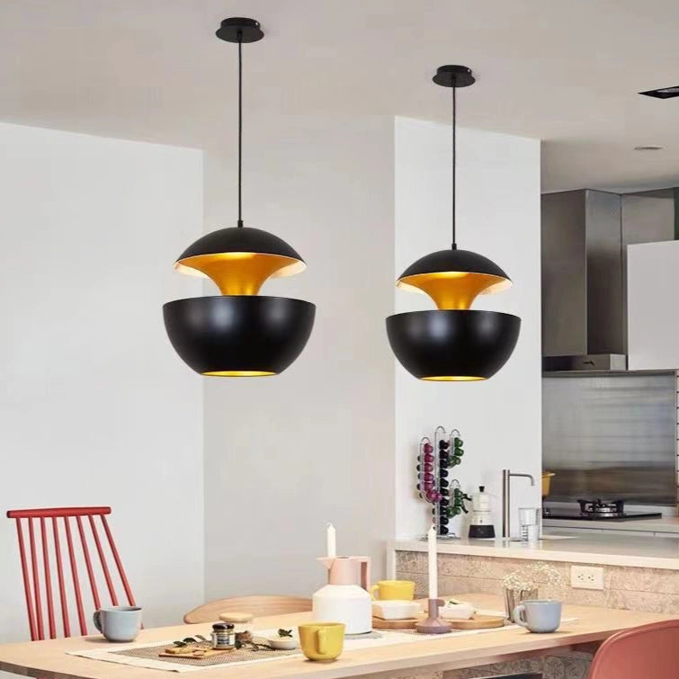 Lámpara Colgante con Forma de Manzana de Hierro Estilo Nórdico para Comedor