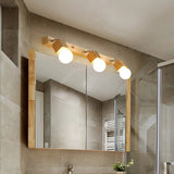 Aplique de baño de madera estilo nórdico multiluz LED