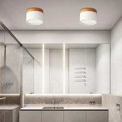 Downlight de superficie LED nórdico de metal para pasillo