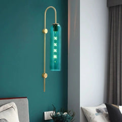 Aplique de pared Vidrio Moderno de Hierro para Salón