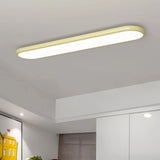 Plafón de techo ovalado LED regulable nórdico para pasillo