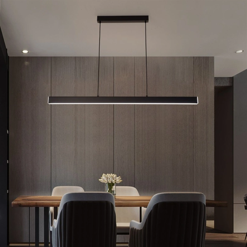 Lámpara Colgante LED Lineal Regulable para Comedor Estilo Moderno