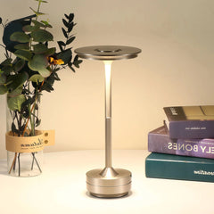Lámpara de mesa regulable táctil LED moderna de aluminio para salón