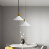 Lámpara colgante cónica LED regulable minimalista para comedor