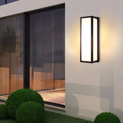 Aplique de Pared Exterior Moderno con Sensor Movimiento Negro