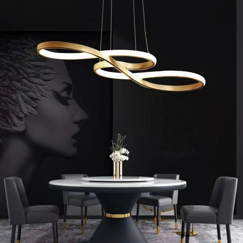 Lámpara de Diseño Colgante LED Regulable para Comedor Moderno