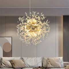 Lámpara colgante Sputnik de lujo en cristal LED regulable para dormitorio