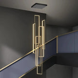 Lampara colgante para escalera rectangular LED moderna