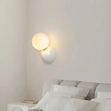 Aplique de pared esfera nórdico LED de acrílico para mesita de noche