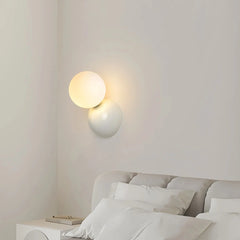 Aplique de pared esfera nórdico LED de acrílico para mesita de noche