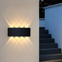 Aplique exterior luz arriba y abajo LED moderno IP65 para jardín
