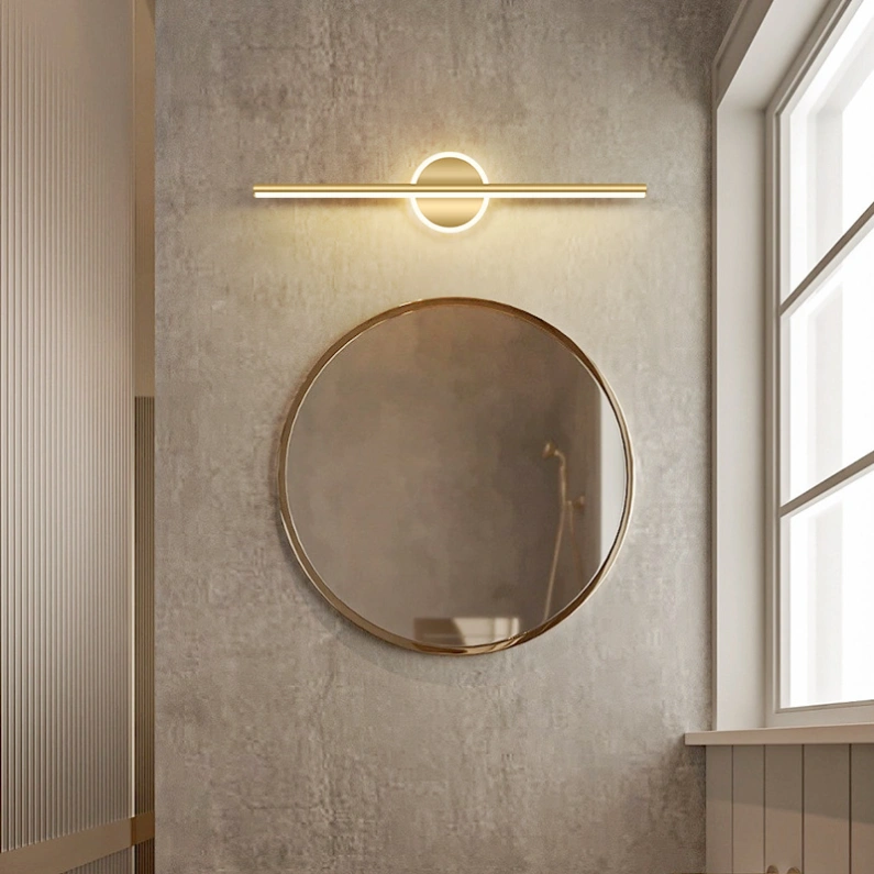 Apliques de luces para baños diseño moderno y simple