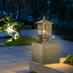 Farol sobremuro exterior moderno IP65 para jardín y terraza