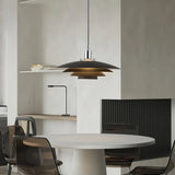 Lámpara colgante moderna LED de diseño con estructura escalonada para comedor