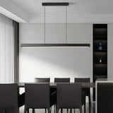 Lámpara lineal colgante minimalista LED regulable en altura para isla de cocina