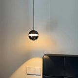 Lámpara colgante globo LED regulable de metal para mesita de noche