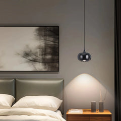Lámpara colgante moderna LED regulable Ø11 cm para mesita de noche