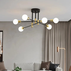 Lámpara de techo moderna articulada estilo Sputnik para salón