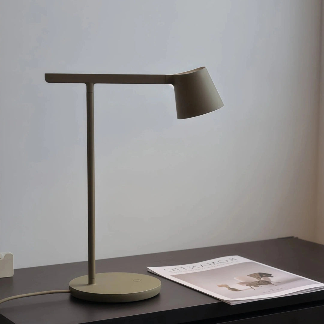 Lámpara de escritorio nórdica LED orientable en tonos Morandi